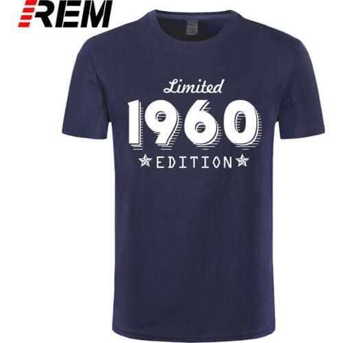 1960 Limited Edition Gold Design Mens Black T-SHIRT Cool Casual pride t shirt men Unisex New Fashion tshirt Loose Size