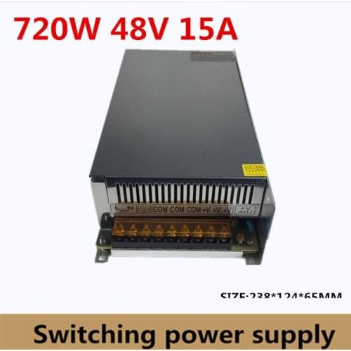 48V 15A 720W Adjustable power supply 48V Switching Power Supply for Motor / industrial / equipment S-720-48