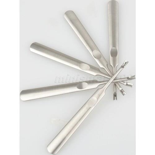 5PCS Leather Craft Edge Stitching Skiving Groover Keen Edge Working Hand Leathercraft Craft Steel Tool
