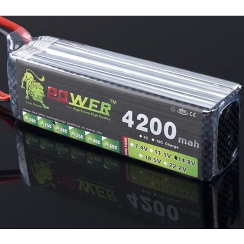 Lipo Battery 4s 14.8V 4200mAh 30C MAX 40C T/XT60 Plug for Helicopter Boat Quodcopter Remote Controul toys spare part 1pcs