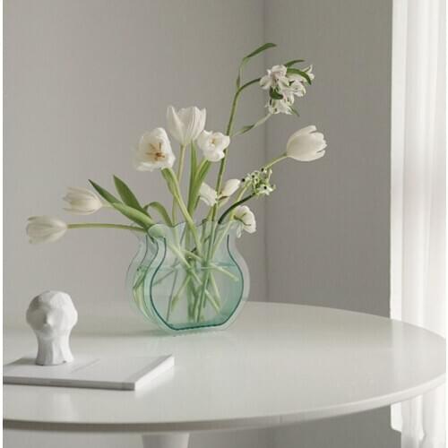 Acrylic Flower Vase for Table Decoration Living Room Vase Mariage Tabletop Terrarium Glass Containers Desktop Table Vase Nordic