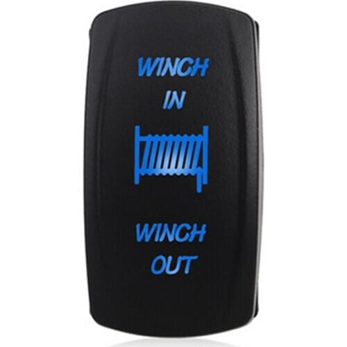 Car Auto 12v Momentary Light Button Rocker Toggle Switch Led Winch In Out On-Off-On 7pin