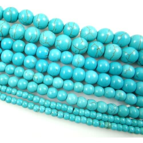 4.6.8.10.12MM Wholesale Natural stone Jewelry Making loose GEM beads strand 15" L38