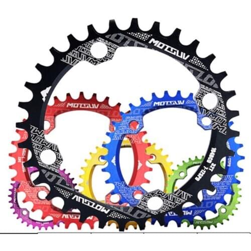 104BCD Bicycle Chainwheel Sprockets 32-38T MTB Bike Chainring Narrow Wide Single Speed Bike Chain Guide Ring Wheel