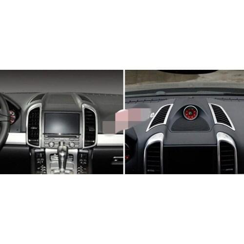 Dashoboard Middle AC Air Condition Outlet Cover Trim 2pcs For Porsche Cayenne 2011-2016