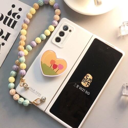 For Samsung W21 mobile phone case Galaxy fold2 folding screen w2021 protective case hanging rope 5g female sm-f9160