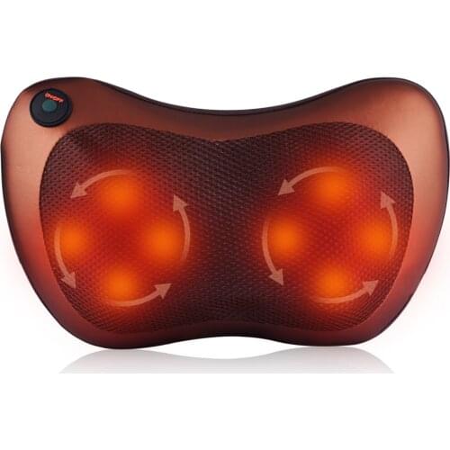 Electric Neck Massager Shoulder Back Body Massage Pillow Home Car Massage Pillow Shiatsu Kneading Body Relaxation Pain Relief