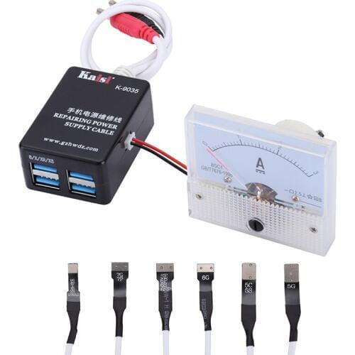 Professional DC Power Supply Cable With Multimeter For iPhone XR/XS/XS Max/8P/8/7/7P/6S/6/5 Detect Repair Tools