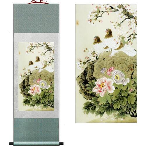 Dove painting Birds of peace Super quality traditional Chinese Art Painting Home Office Decoration Chinese painting