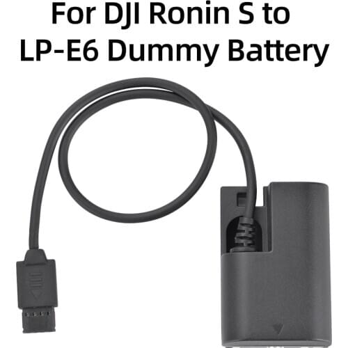 KingMa LP-E6 Fully Decoded Dummy Battery For DJI Ronin S Stabilizer to Power Camera For Canon EOS R 5D2 5D3 5D4 5DS 5DSR 6D 6D2