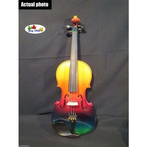 Beautiful Colorful electric violin & acoustic violin 4/4