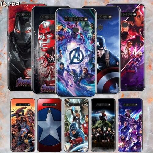 Avenger Marvel Superhero For LG V60 V50S V50 G8X G8S G8 G7 ThinQ 5G K61 K51S K41S K30 K20 Q60 Q9 Soft Phone Case