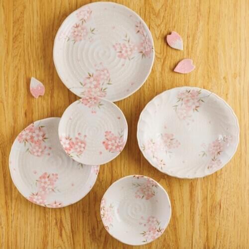 Cartoon Dinner Plate Set Ceramic Kitchen Plate Breakfast Tableware Set Food Dishes Rice Salad Noodles Bowl Soup Kitchen Tool