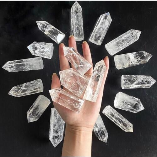 New Arrival!!!Natural Clear Quartz Crystal Point Meditation Reiki Healing Lemurian Stick Ornaments Home Decor Gift