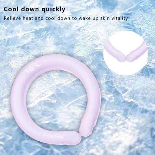 Ice Cushion Tube Neck Cooling Ring Summer Heatstroke Prevention Cooling Tube Ice Cushion Pillow Chill Moisture Outdoor Summer