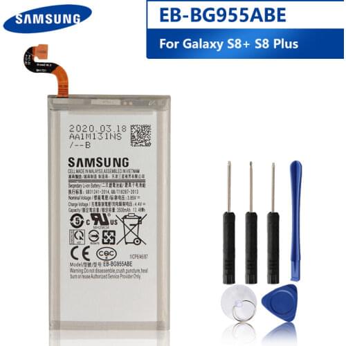 Original Replacement Phone Battery EB-BG955ABE For Samsung GALAXY S8+ G9550 S8 Plus S8Plus SM-G955 EB-BG955ABA Battery 3500mAh