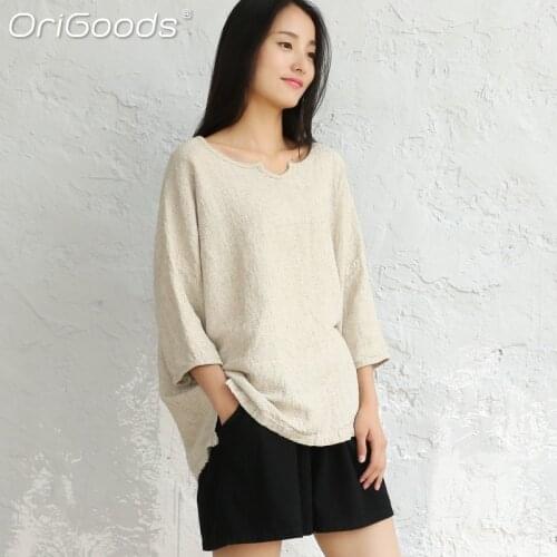 ORIGOODS Blouses With Sleeves
