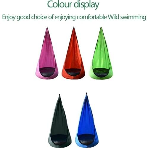 Boys Girls Swing Chair Hammock Outdoor Camping Casual Kids Pod Swing Seat Solid Colors Comfortable And Durable