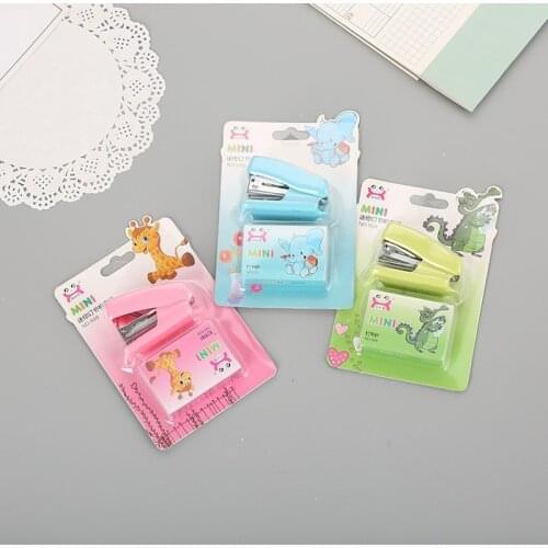 Portable Stapler Set Stationery Mini Stapler Office Accessories Korean Stationary Supplies School Supplies School Accessories