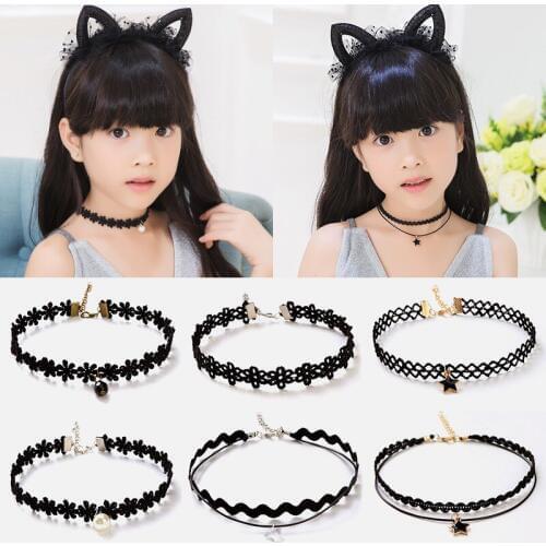 Cute Kids Baby Girls Lace Cat Ear Hair Band Headband Birthday Party Cartoon fashion lovely stylish personality Cat ear Headband