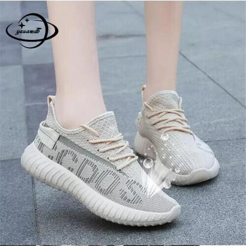 35-40 Womens Casual Shoes Female Spring Autumn Flats Sneakers Shoes Slip-on Letter Anti-slippery Comfortable Ladies Shoes K6603