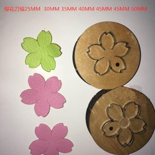 Leather craft cutter flower sakura wood plate template multi size die cutting knife mould leather hole punches deri el aletleri