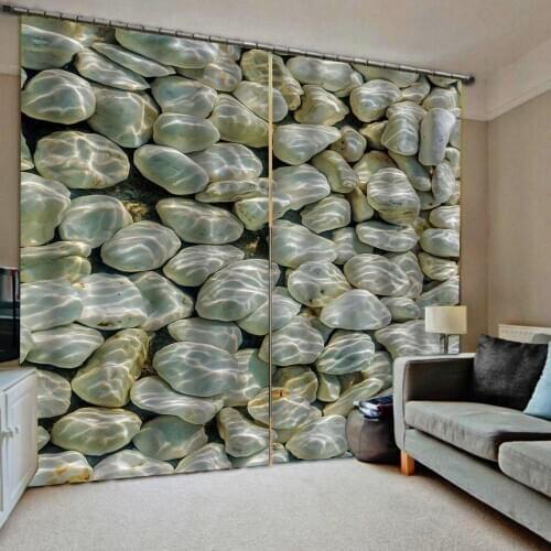 Stone curtians 3D Curtain Luxury Blackout Window Curtain Living Room Blackout curtain