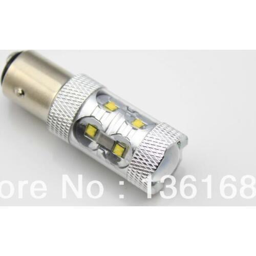 Free Shipping 2x 50w bay15d high power car led, 50w 1157 high power car led, 50w p21/5w high power car led