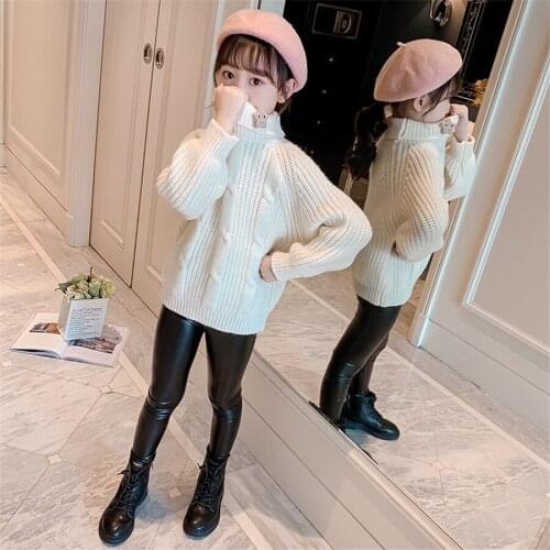 Teenage Girls Sweaters winter Autumn Girls Long Sleeve Knitted Clothes Kids coat For Girls 4t 6 8 10 Year pullover wear