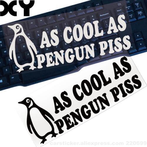 As Cool as Penguin Decal Car Sticker Truck Car Window Bumper Stickers Drop Shipping