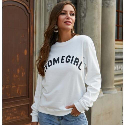 Sweatshirt Women White Oversize Hoodie Casual Pullover O Neck Harajuku Fleece Female Hoody Streetwear Daily Jumper LQ-LXW08