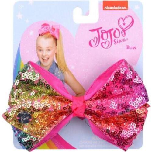 1 Piece JOJO Swia Unicorn Mermaid Rainbow Hair Bows With Clip Baby Girls Ribbon Hair Clip Hairgrips Headwear Hair Accessories