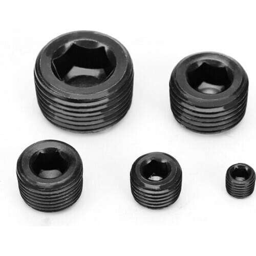 1/16"-2" BSPT NPT Male Carbon Steel Countersunk End Plug Hex Socket Hydraulic