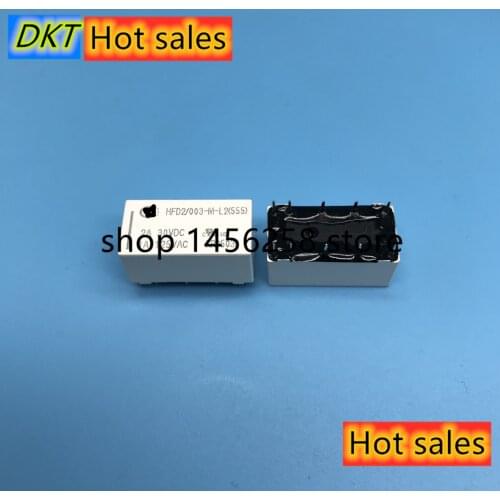 10PCS/lot 100% NEW Magnetic holding relay HFD2-003-M-L2 HFD2-005-M-L2 HFD2-012-M-L2 HFD2-024-M-L2 1A 10PIN