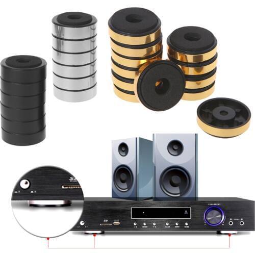 12Pcs Shock Absorption Damping For Audio Stereo Speakers Amplifier Feet Pad
