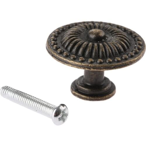 1x 30*20mm Kitchen Cupboard Door Knob Cabinets Furniture Hardware Vintage Wooden Box Drawer Knobs Pulls