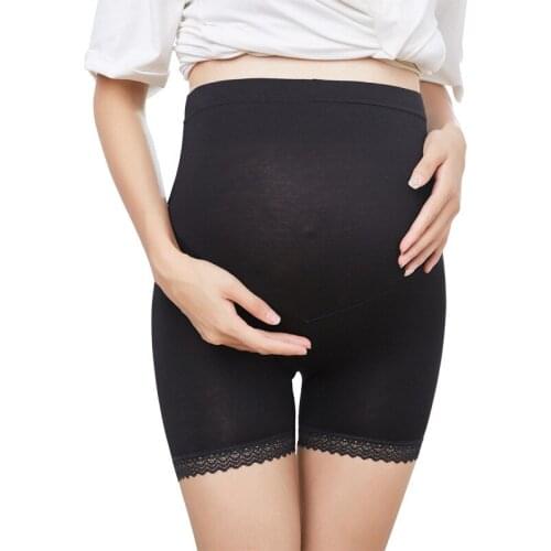 2021 Womens Maternity Panties Shapewear Mid-Thigh Pettipant Seamless Soft Abdomen Underwear Leggings For Pregnant Clothes