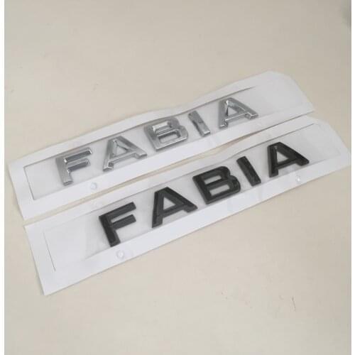 3D ABS High quality ABS FABIA car letters Rear Trunk emblem badge sticker Decal styling auto accessories