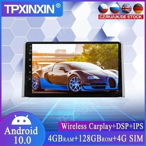 4+128G PX6 DSP Android 10.0 For Toyota RAV4 2019-2020 Car Multimedia Player GPS Navi Head Unit Radio Audio Stereo Tape Recorder