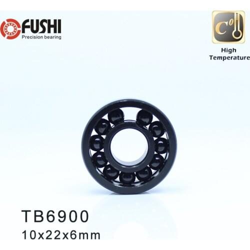 6900 High Temperature Bearing 10*22*6 mm ( 2 Pcs ) 500 Degrees Celsius Thin Section Bearings Full Ball Bearing