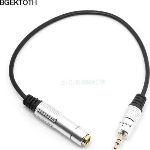 Aux 6.35mm 1/4" Female to 3.5mm Male Cable Stereo Headphone Plug Adapter