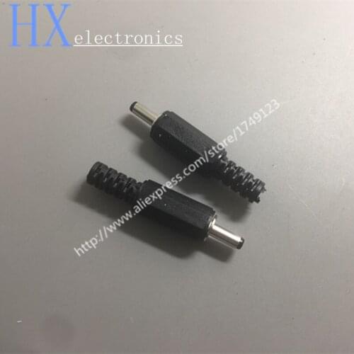 Free shipping 10PCS 3.5 mm*1.3 mm Male Solder DC Power Barrel Tip Plug Jack Connector