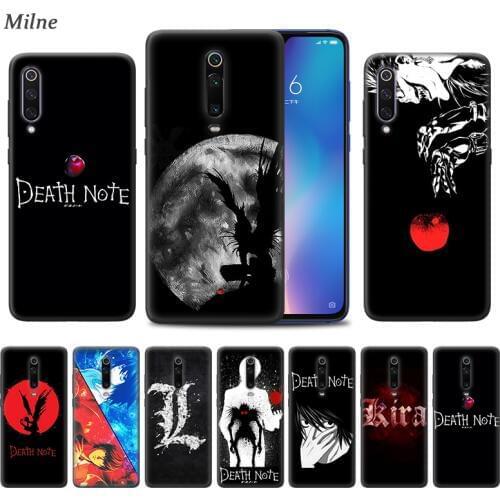 Death Note Anime Case for Xiaomi Redmi Note 9S 8 8T 7 7A K30 Zoom Mi 9T 10 9 Pro A3 X2 F2 Black TPU Phone Coque Carcasa