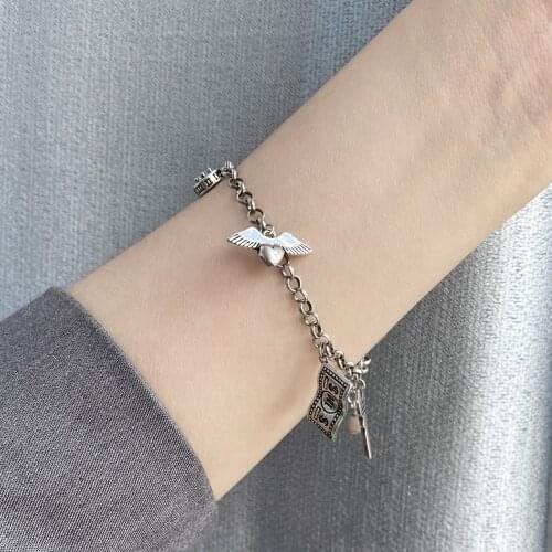 925 Sterling Silver New Choker Double Chain Splicing Bracelet Simple Short Retro Thai Silver Jewelry Wholesale Fashion
