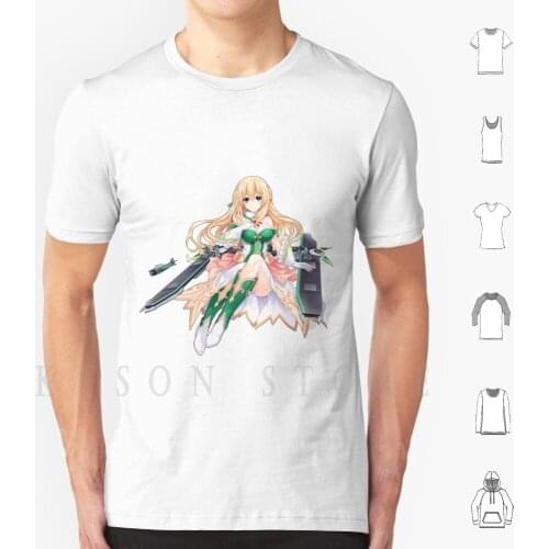 Vert T Shirt Print For Men Cotton New Cool Tee Azur Lane Ship Anime Waifu Neptunia