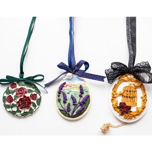 DIY Gypsum Plaster Molds Retro pastoral silicone mold plaster handmade food grade silicone mold