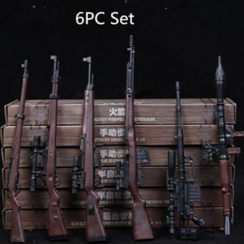 6pcs Set Gun Toy model 1/6 Scale Accessories RPG M14 Automatic Rifle Assembly Weapon Model Action figure Accessories