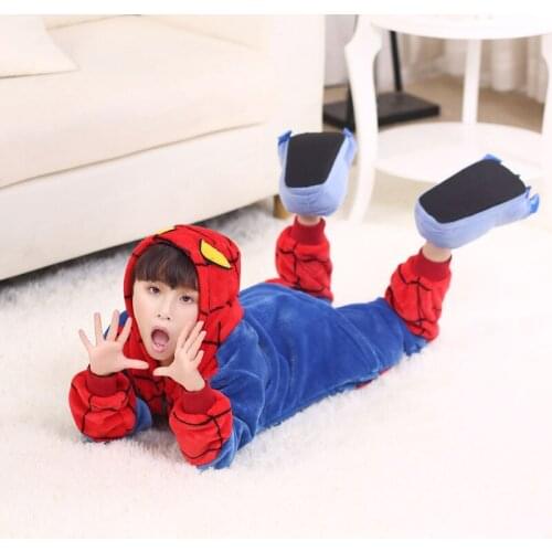 Kigurumi Animals Kids Anime Cosplay Costume Funny Suit School Party Student Play Games Onesies Performance Red Spider Fancy