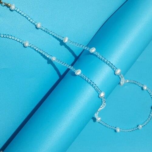 Crystal Beads Mask Anti-drop Hanging Chain Mask Chains Sunglass Lanyards Eyewear Accessories Small Fresh Eyeglass Chain Apparel