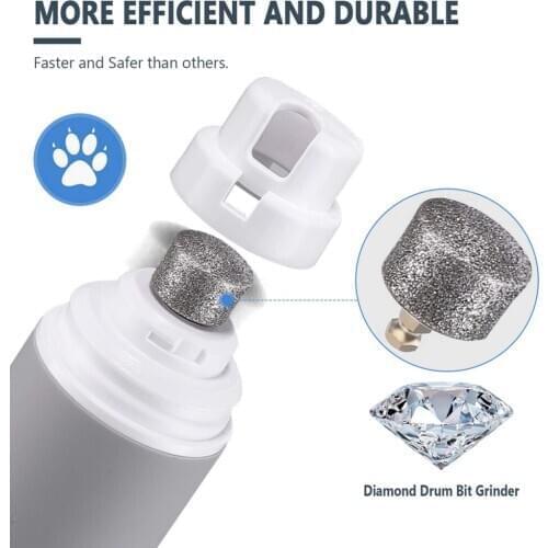 Multifunction Dog Nail Grinder Professional 2-Speed Electric Rechargeable Pet Nail Trimmer Painless Paws Nail Trimmer Dogs Cats